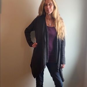 Cashmere, open front sweater